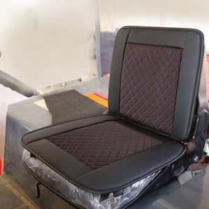 适用于合力杭州叉车座椅坐垫坐套皮质丝绒座套四季通用座椅座套