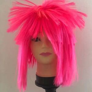 杀马特假发道具长直年会红头发男女直发短直非主流头发发型快手