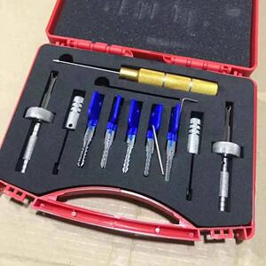 五金 锁具配件锁匠工具耗材用品开锁工十字器开口专用黑金刚设备1