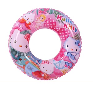 凯蒂猫游泳圈儿童女孩hallokitty救生圈哈喽kt泳具kiti猫游泳神器