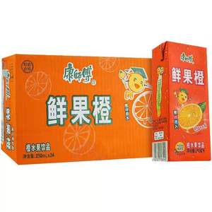 鲜果橙饮料纸盒康师傅