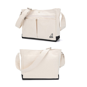 kangol袋鼠韩国新款帆布包logo刺绣斜挎包多口袋单肩手提包女生潮