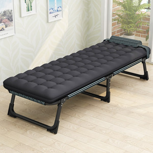 折叠床单人床办公室午睡午休床 简易床 陪护床 户外行军床 含棉垫