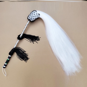 佛尘太极甩子拂尘法器道具浮沉太监浮尘九莲蝇扫净仿真丝戏剧