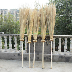 鸣固zj6762 芨芨草大扫把手工编织龙须草扫帚总长2.5米 环卫清洁