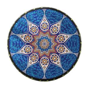 正品新疆手鼓彩绘牛皮鼓民族风格图案餐厅饭店客厅装饰品摆件民族