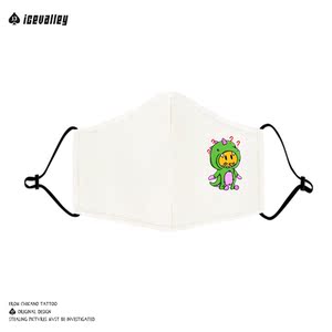 贾斯汀比伯潮牌justin bieber drew house小火龙印花口罩街头潮流