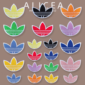 三叶草衣服装饰贴布贴花精美刺绣logo图案徽章修补丁贴补破洞diy