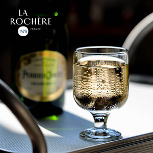 法国LAROCHERE法国巴黎铁塔玻璃杯时尚法式香槟杯咖啡杯浮雕酒杯