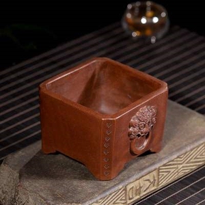 高档方形小四方盆青山盆万象盆控根盆塑料折叠盆陶瓷多肉创意大口