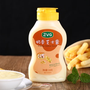zvg奶香芝士酱220g 面包吐司三明治家用沙拉奶酪酱料涂抹汉堡配料