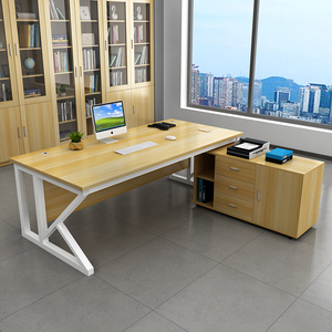 办公桌子商用简约现代小型经理主管办公室大班台老板桌总裁桌单人