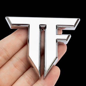 个性车标tf汽车人标志字母3d立体改装变形金刚车标tf装饰贴尾标