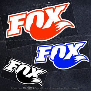 fox越野改装创意英文贴纸摩托车山地自行车装备车身装饰反光拉花