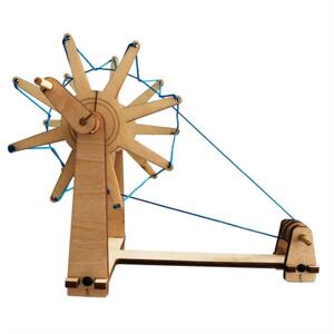 2021亲c子纺线车模型幼儿园纺织机diy加厚防褪色发明2021新款小孩