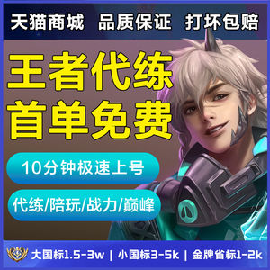 【10分钟上号】王者代打代玩打送王者荣耀代排位陪打上分陪玩陪练