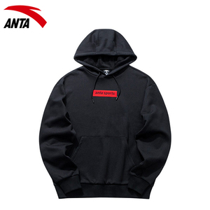 安踏连帽卫衣男2021秋季新款宽松百搭潮流上衣运动休闲长袖外套女