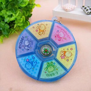 小怪才指南针橡皮小熊创意可爱卡通橡皮擦超干净儿童小学生奖品