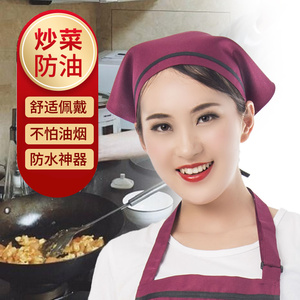 三角巾工作帽餐饮食堂做饭甜美可爱头巾家政美容防掉发包头帽子