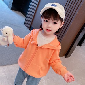 女童春款外套春装0-5岁宝宝外套连帽卫衣小女孩拉链衫儿童上衣男