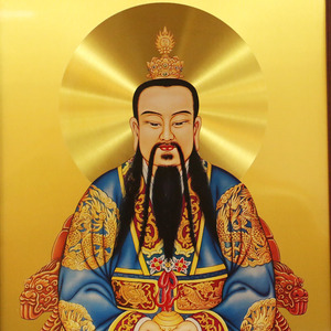 道教三清道祖神像画像 铜板壁画 客厅 挂画装饰画t 墙壁中式中堂