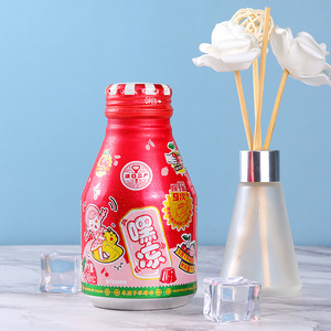 上市汉口二厂嘿冻荔枝味果冻汽水6罐装好玩好喝摇