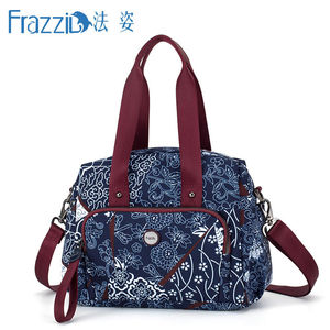 Frazzil/法姿女包帆布手提包大容量新款时尚休闲肩挎包欧风布包中