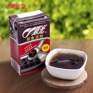 晨光凉粉即食清凉消暑255gx8盒仙草冻零食童