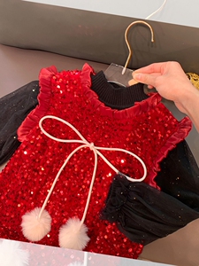 儿童亮片背心女