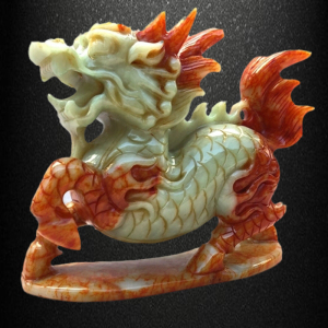 岫玉麒麟a摆件一对客厅办公室装饰乔迁开业礼品镇宅招财风水吉祥