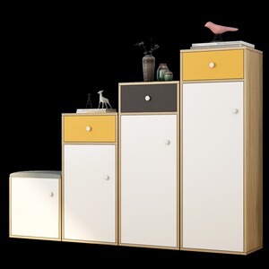 转角柜墙角客厅小家用柜t组合门口小户型三角鞋架鞋柜拐角玄关储