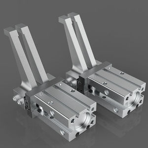 气动手指气缸夹爪机械手夹具平行夹爪mhz216d/hfz16-20d25d32d/s