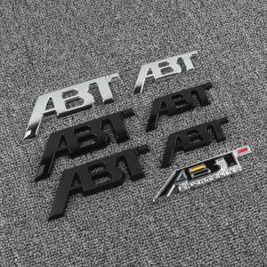 大众奥迪改装ABT车标A3 A4L A5 A6 A7 Q2 Q3车贴尾标装饰贴中网标