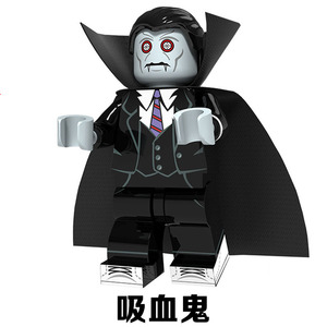 兼容乐高漫威丧尸人仔僵尸军团生化危机乐高吸血鬼夜光幽灵积木
