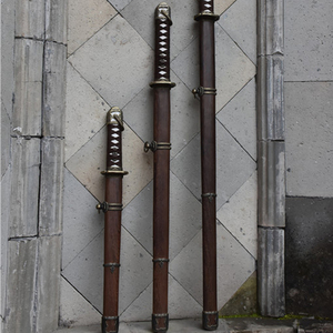 龙泉市可挂唐横刀手工一体锰钢军刀花梨木训练长刀带鞘唐刀未开刃