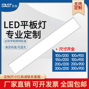 超薄LED平板灯100x150x200x250x1200嵌入式石膏板弹簧卡扣长条灯