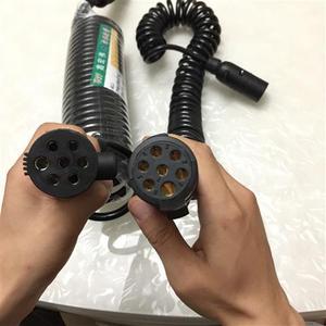 24v货车半挂车连接线 挂车7芯螺旋线总成 挂车七孔电线插头插座