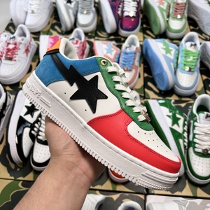 【实拍】bapesta鸳鸯拼接流星鞋 starwalk星星鞋运动休闲滑板鞋潮