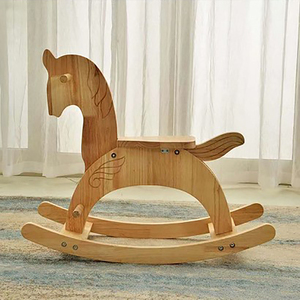 纯手工幼儿园木制玩具小木马早教中心橡胶l木民间实木中性工艺儿