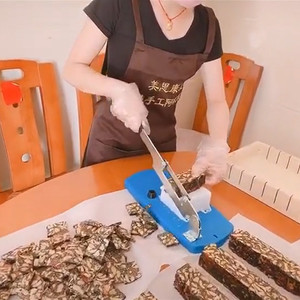 切年糕神器切牛轧糖专用切片机小型家用阿胶糕商用切刀不锈钢工具