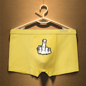 内裤男恶搞搞怪可爱创意个性夏季薄款纯棉男内裤四角男士男生裤衩