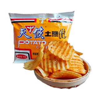 云南贵州特产天使土豆片18克麻辣味老包装薯片整箱80后怀旧零食吃
