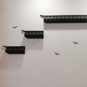 2021新品新中式墙客瓦片墙面壁挂玄关檐厅墙n上徽派装饰餐厅屋壁