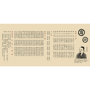 2021新品陶朱公商训丝绸商画铺店铺生意挂经p画招财财源广进范蠡