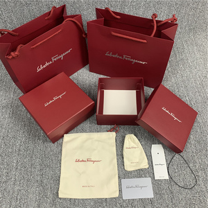 正品ferragamo/菲拉格慕皮带盒子 手提袋 腰带包装 礼品袋 纸袋子