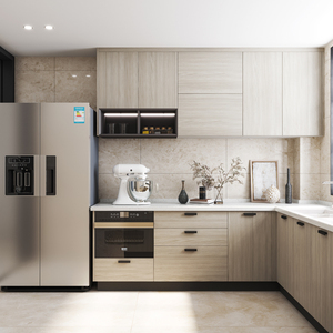 欧派厨房橱d柜定制整体现代简约厨柜装修石英石台面贝尔1199元/.