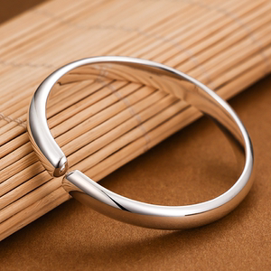 【银手镯开口简约光面】银手镯开口简约光面品牌,价格 - 阿里巴巴