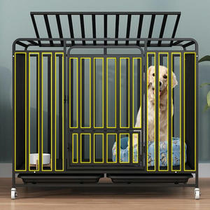 狗笼子大中型犬六面全管金毛拉布拉多室内外通用狗笼带厕所特大号