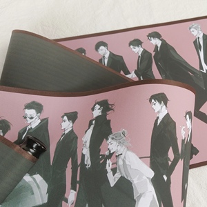 188男团周边卷轴水千丞小说魔道祖师动漫海报宿舍装饰海报挂画横