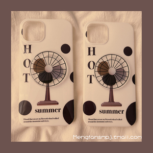 萌凡 ins简约转动风扇适用iphone13promax苹果13手机壳12新款11趣味xr